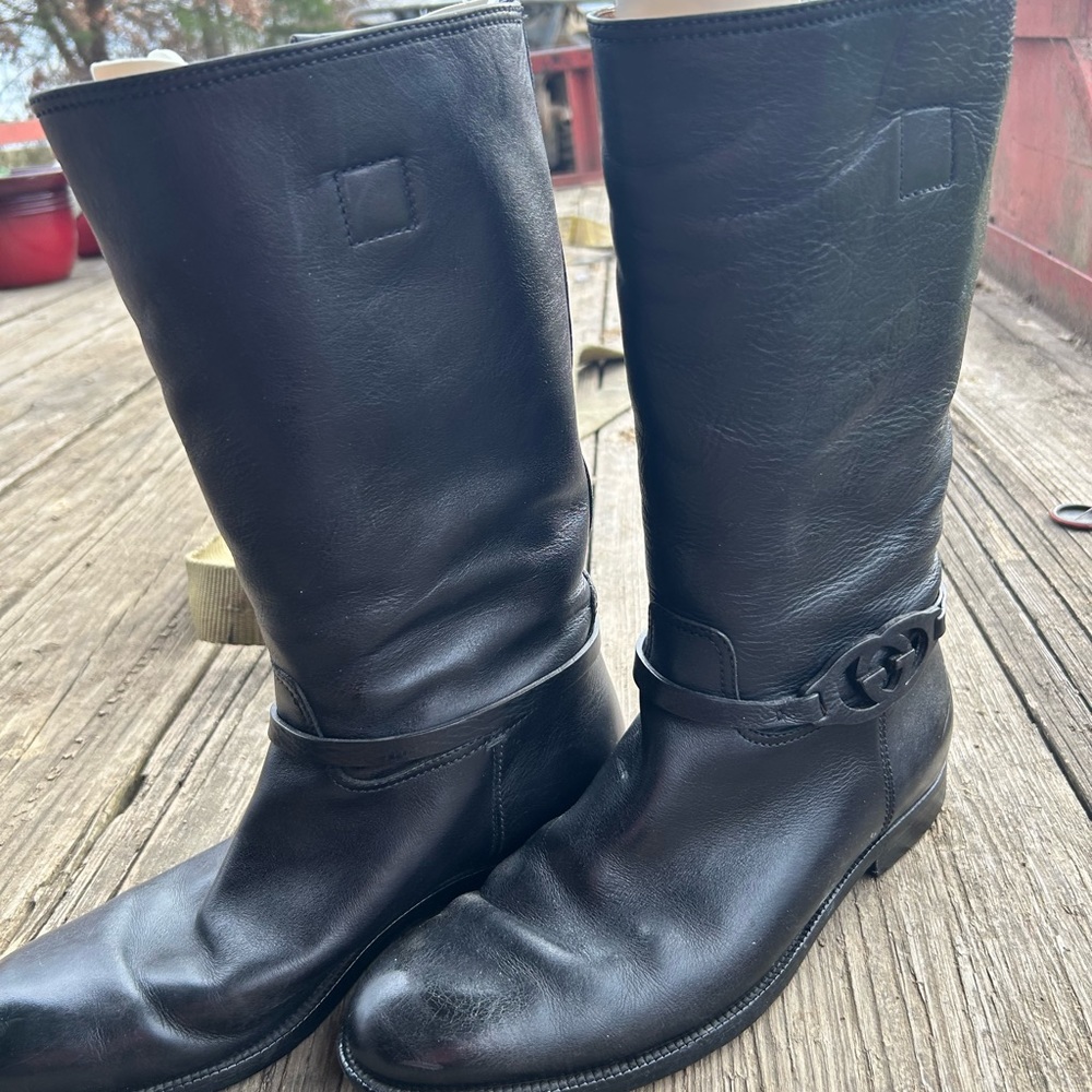 Gucci Interlocking G Riding Boots